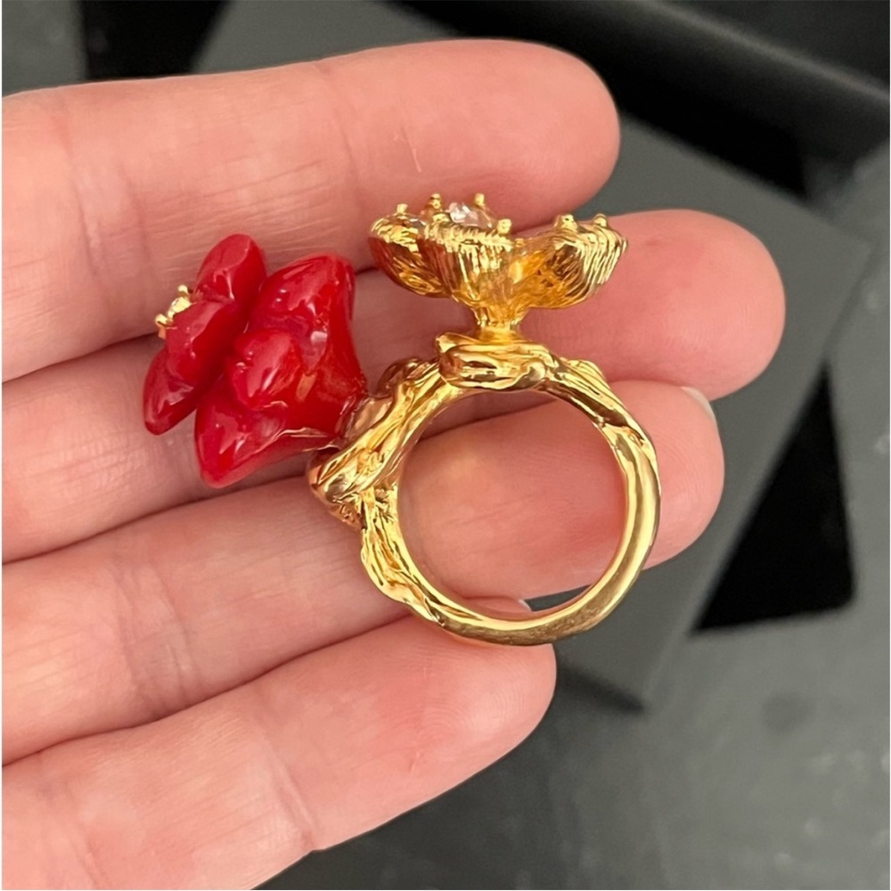 Alexander McQueen Flower Ring - Picture 8 of 16